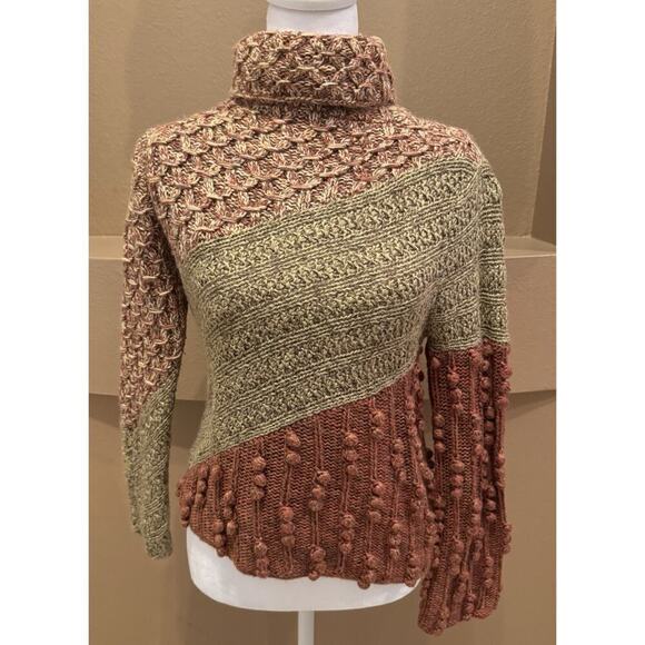 Sigrid Olsen Sweaters - Sigrid Olsen Hand Knitted Sweater Women’s Multicolor Silk Alpaca Size PS